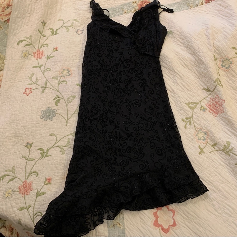 City Triangles black evening dress